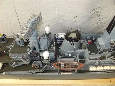 Scratch Built Leander Class Frigate Model HMS Cleopatra By Derek Head – sallyantiques.co.uk