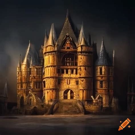 Medieval government building in a fantasy world on Craiyon