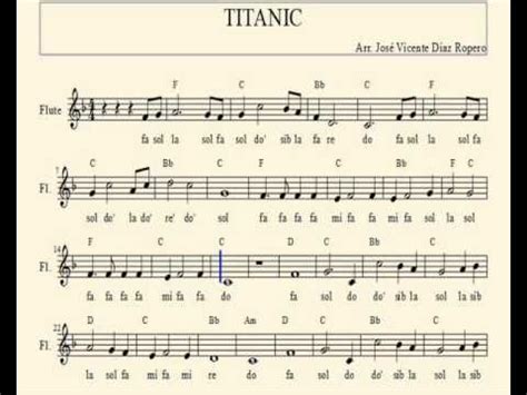 an old sheet music with the words titanic on it