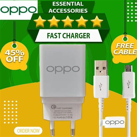 OPPO Original Charger Super Fast Charging VOOC With Charging Cable