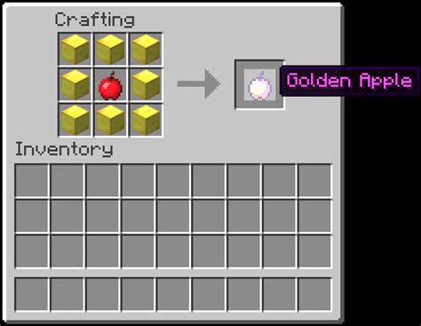 Craft able Enchanted Golden Apples Minecraft Mod