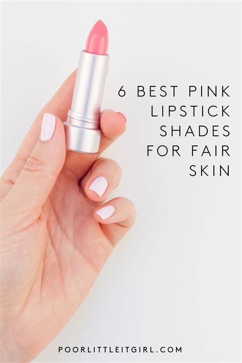 6 Best Pink Lipstick Shades For Fair Skin | Poor Little It Girl