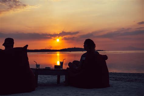 Person Silhouette Of Person Sitting On Chair During Sunset People Image ...