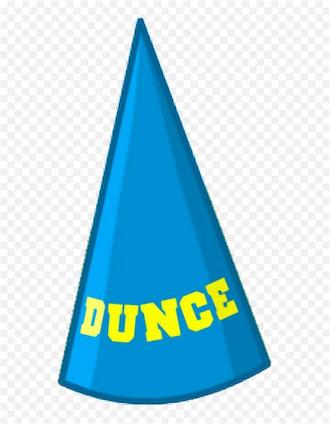 Dunce Hat Duncehat Blue Ftestickers - Triangle Emoji,Dunce Emoji - free ...