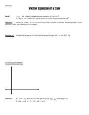 Vector Equations of Lines: Examples and Definitions for MCV4UO | Course Hero