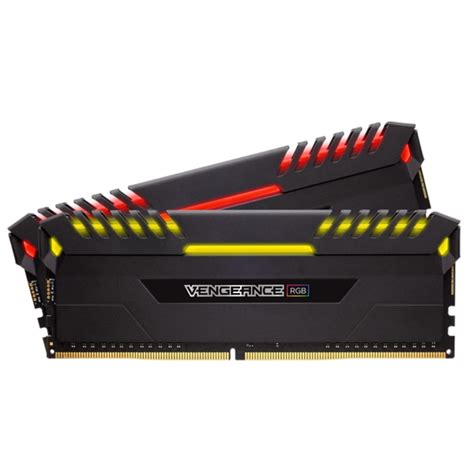 Corsair CMR16GX4M2Z3200C16 Vengeance RGB 16GB (2x8GB) DDR4-3200MHz CL16 Black Desktop Memory ...