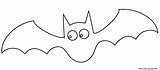 Bat Halloween Simple Coloring Page Printable sketch template