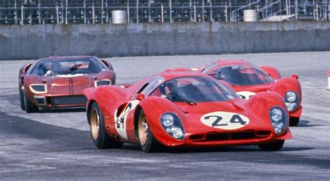 Ford vs Ferrari at Daytona in 1967 | Ferrari racing, Sports car racing ...