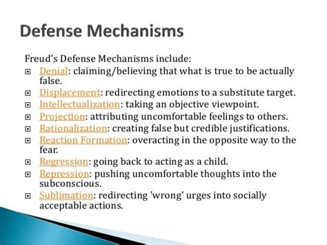 Defense mechanism seminar