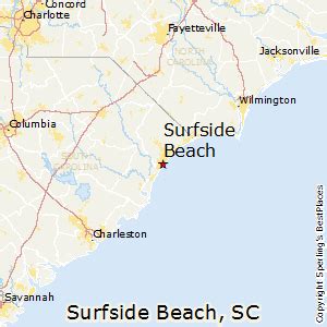 Surfside Beach South Carolina Map - Alidia Lucretia