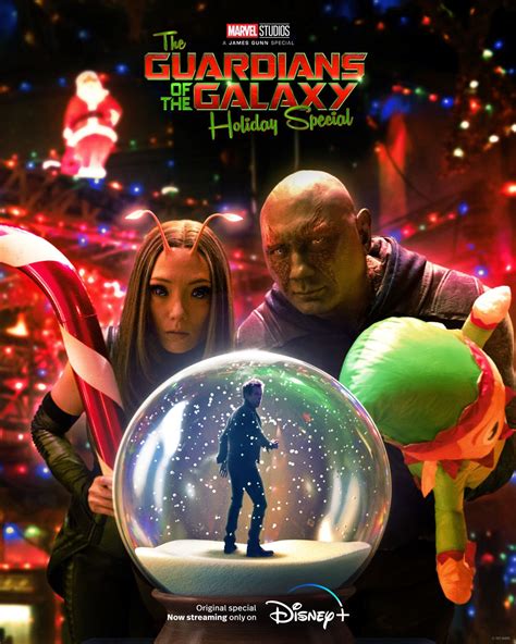 GOTG: Holiday Special Poster Traps Kevin Bacon in a Snow Globe