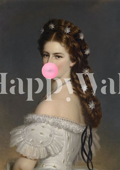 Empress Sisi Bubble Gum Wallpaper | Happywall