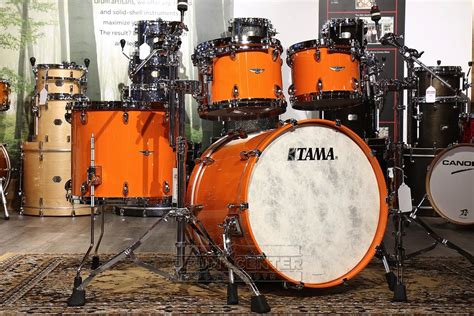 Tama Star Walnut 4pc Drum Set Atomic Orange | Drums, Tama, Drum set