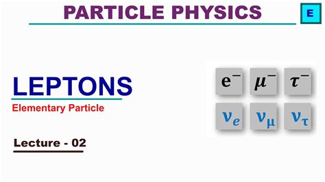 Leptons : Elementary subatomic particles - YouTube