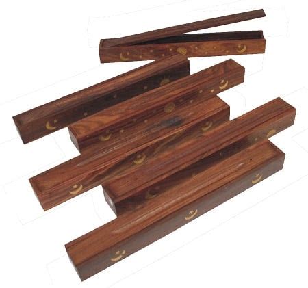 12" WOODEN INCENSE COFFIN BOXES (SET OF 6) | Designs by Deekay Wholesaler