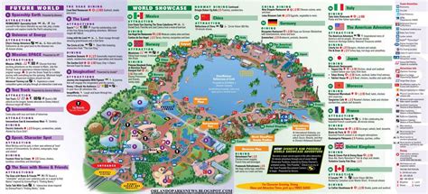 Epcot park map - Orlando Theme Park News