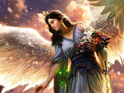 Beautiful Angel, pretty, Art, Angel, Fantasy, HD wallpaper | Peakpx