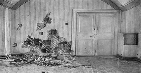 The basement of the Ipatiev house, where the Russian Imperial family was murdered on July 17th ...