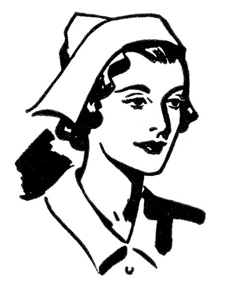 Nurse Hat Clipart Black And White