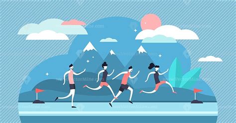 Running vector illustration – VectorMine