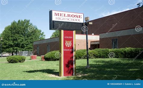 Melrose High School Golden Wildcats Marquee , Memphis, TN Editorial Stock Image - Image of ...