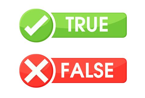 True and false symbols accept rejected for evaluation. Vector Simple ...