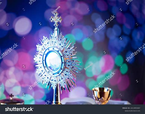 Catholic Symbols On Bokeh Background Stock Photo 2213955407 | Shutterstock