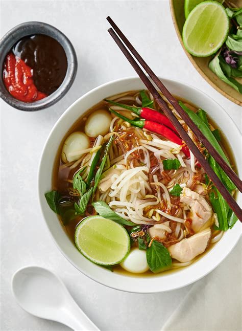 authentic pho ga - vietnamese chicken noodle soup - glebe kitchen