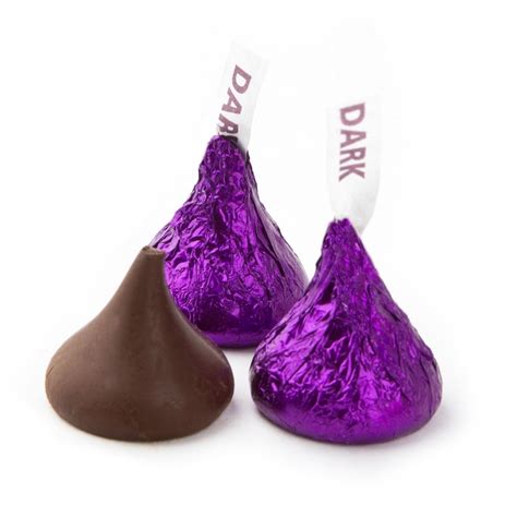 Purple Dark Chocolate Hershey's Kisses - 18 oz Bag • Chocolate Candy ...