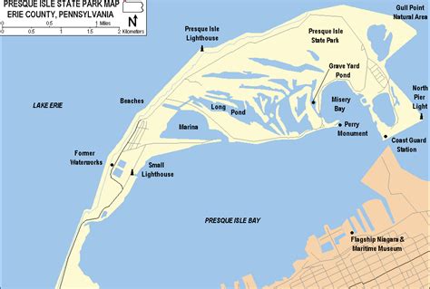 Presque Isle State Park Map