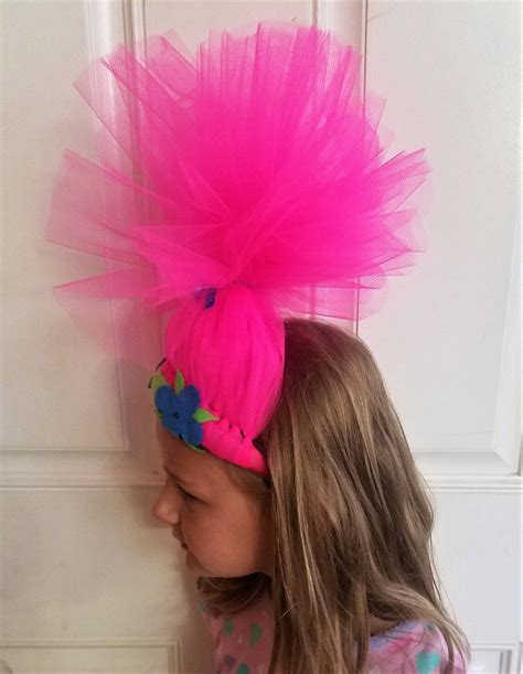 Poppy from Trolls hair band/poppy hair/poppy headband/trolls | Etsy