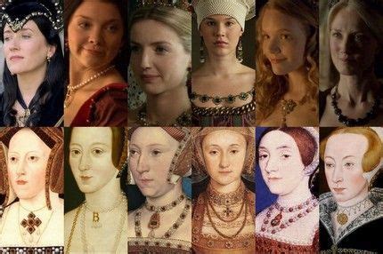 Henry the VIII's six wives & their 6 modern counterparts from the "The Tudor" series from ...