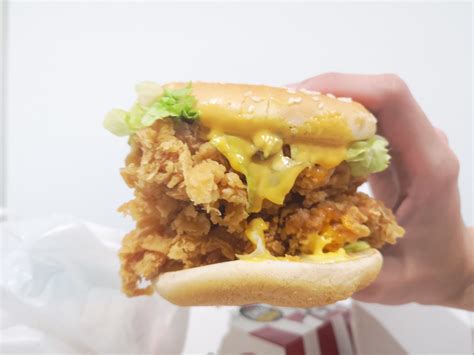 Worth the Hype? | KFC Zinger Cheezilla & Zinger Stacker | Review — Bibz Eats Malaysian Food Blog