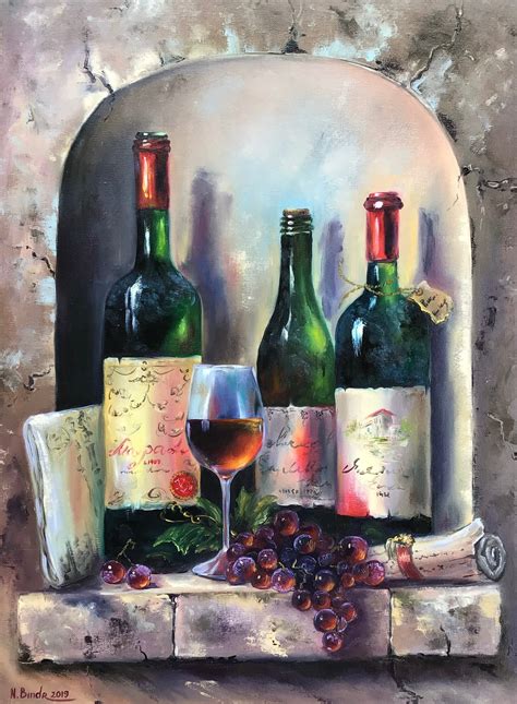 Still Life Oil Paintings Of Wine