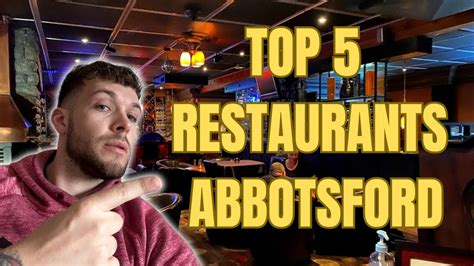 TOP 5 Restaurants In Abbotsford BC | Best Places To Eat - YouTube