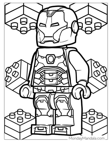 Iron Man Lego Coloring Pages