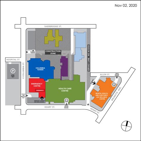 Royal Columbian Hospital Parking Map