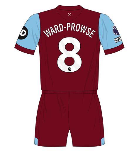 West-Ham-2023-2024-home-number-8-Ward-Prowse – MuseumofJerseys.com