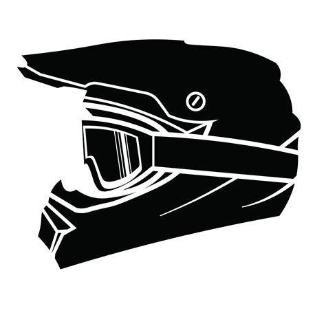 Dirt bike helmet vector illustration 6788466 Vector Art at Vecteezy ...