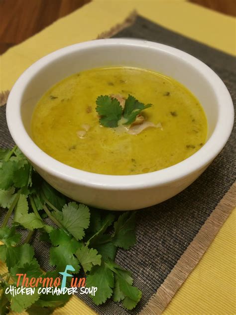 Chicken Coriander Soup | ThermoFun | Thermomix Recipes & Tips