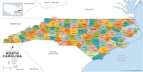 NC County Map, North Carolina County Map - Maps of World