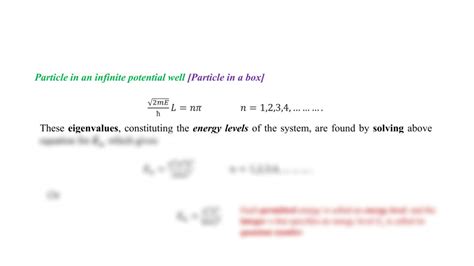 SOLUTION: Applications of schrodinger wave equation - Studypool