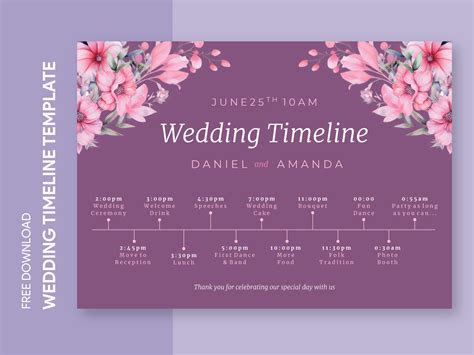 Simple Wedding Timeline Free Google Docs Template by Free Google Docs Templates - gdoc.io on ...