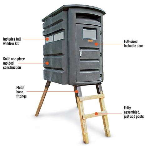 Guide Gear 2-Man Deluxe Condo Hunting Blind with BONUS Blind Shelf - 294303, Tower & Tripod ...