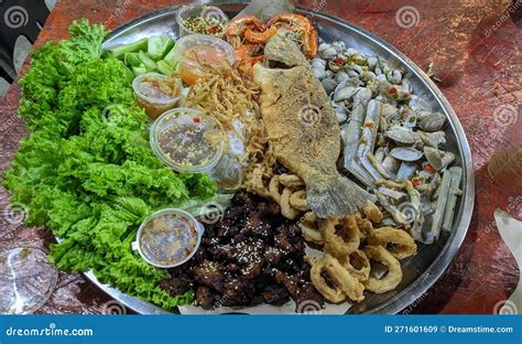 Miang Pla Food Thai stock image. Image of miang, thai - 271601609