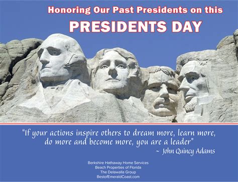 We Honor Our Past Presidents today on President's Day!