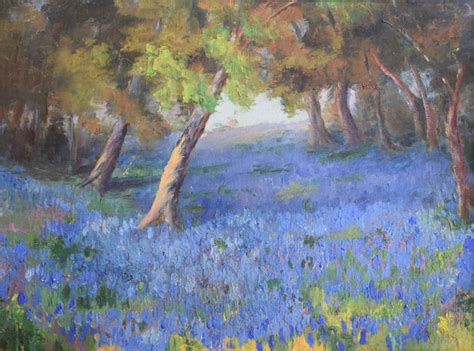 Unsigned - "Bluebonnet" - #1673 | Texas Art | Vintage Texas Paintings