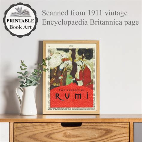 Printable 'the Essential Rumi' Book Cover Print Rumi - Etsy