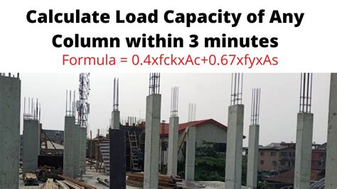 Calculate Load bearing Capacity of Column ? | Calculate Column Strength ? - YouTube