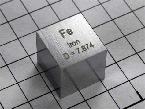 Iron – precision density cube 10mm – 7.87g